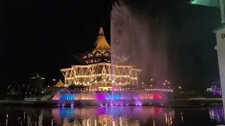 Kuching Waterfront Darul Hana Musical Fountain - July 2022