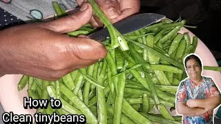 How I clean tiny beans and freeze it for cooking anytime.