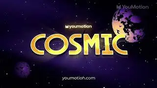 Future Retro Posters Cosmic Golden Opener Space Exploration Title
