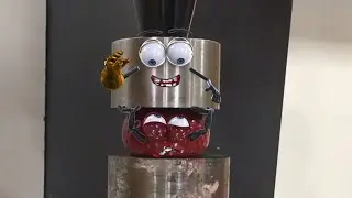 [ EXPERIMENT ]  HYDRAULIC PRESS 100 TON vs SLIME ANTI STRESS BALL