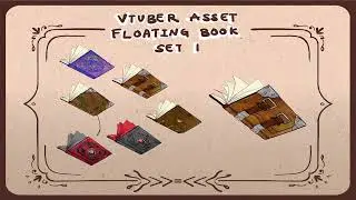 Vtuber Asset - Animated Fantasy Book