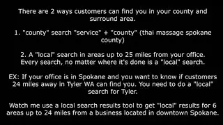 Can customers find you 25 miles from your office?