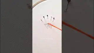 🤯 Elegant flower embroidery tricks #flower #threadart #shortsindia #shorts
