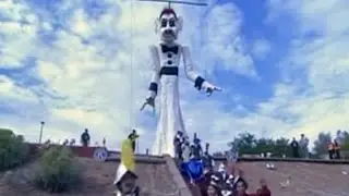 Zozobra behind the scene for Fiestas de Santa Fe 