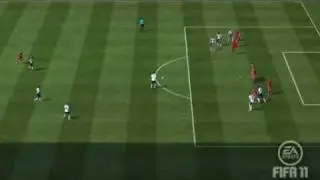 FIFA 11 - Gareth Bale free kick against Liverpool