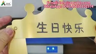 Birthday Hat Paper Album Border Digital Hot Foil Printer，Paper Silver Foil Hot Stamping Machine