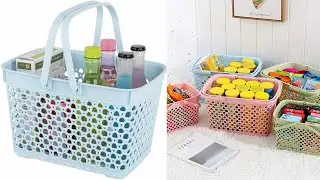 Portable Shower Caddy Basket Plastic Cleaning Tote with Handles Large Storage Organizer Bin