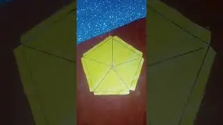 paper DIY pentagon calendar @crafteria126 subscribe for more RADHE RADHE 😌