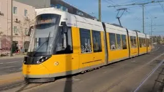 CCFL Carris Articulated Tram CAF Urbos 3 Fleet number 609