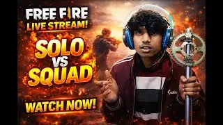 Free Fire Live | Solo Vs Squad | Clutch Gameplay 🔥#freefirelive  #live #shortsfeed