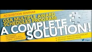 Программа GSA Multiple Award Schedules &mdash; комплексное решение!