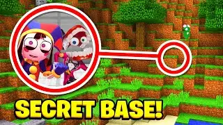 Whats INSIDE The AMAZING DIGITAL CIRCUS Secret BASE IN MINECRAFT?