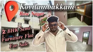 ID468📍CHENNAI KOVILAMBAKKAM PRIME LOCATION RESALE SEMI FURNISHED FLAT FOR SALE 🏡#kovilambakkam 
