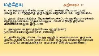 Matthew Chapter 12 | Tamil Audio Bible