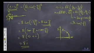 Nombres complexes - Formule de Moivre  - exemple