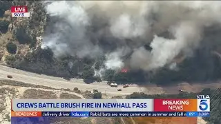 Brush fire breaks out in Sylmar