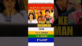Govinda Hits And Flops Movies PART 6 #govinda #movie #shorts