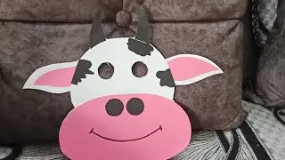 Cow Mask | Animal Mask | School Craft | #youtubevideo #video #craft @yashikaslife