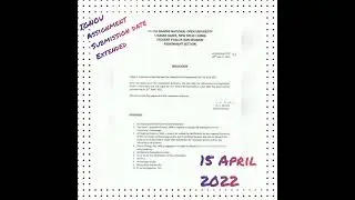 IGNOU Assignment Submission Date Extended Till 15 April
