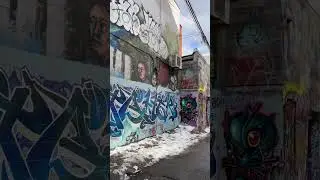 Graffiti Alley downtown Toronto Canada - March 23