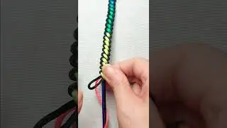 Simple Colorful Bracelet/Pulsera #diy #crafts #handmade #howtomake #macrame#shortsvideo2025#tutorial