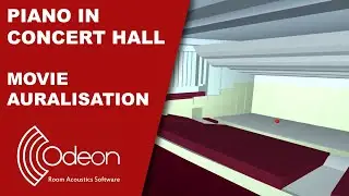 Piano in concert hall - ODEON 19 Movie Auralisation (Listen with headphones!)