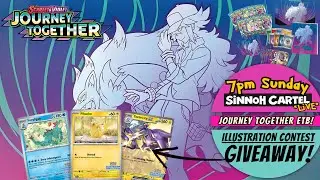 Illustration Contest Giveaway & Opening Journey Together Elite Trainer Box #pokemon #journeytogether