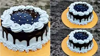 Chocolate Birthday Cake Recipe | Without Oven Birthday Cake | Chocolate Cake | Corner Cooks
