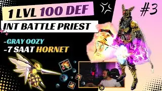 1 Level 100 Def Elit Int Battle Priest | 7 SAAT HORNET ve GRAY OOZY  | Ezik Farm | Knight Online