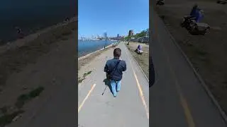 Funny man. Insta360 OneX2 .Flash Dash.  Vladivostok, Russia  #shotrs #insta360 #funny #360video