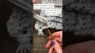 Crochet Fringe Subscribe for More 🥰