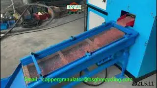 Latest Design 50kg/h Small Mini Copper Wire Cable Granulator Machine Wire Separator From BSGH