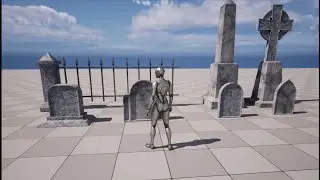 Unreal Engine: Spooky Graveyard Scene 01/01