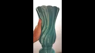 宋代汝窑天蓝釉花觚， A Ru ware wine vessel, Gu of Song dynasty，汝窑觚，瓷觚,