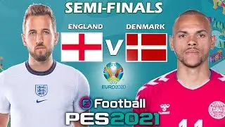 ENGLAND VS DENMARK | UEFA EURO CUP 2021 | PES 2021 | VICHUKUTTAN LIVE | w/Dante JR 7 |
