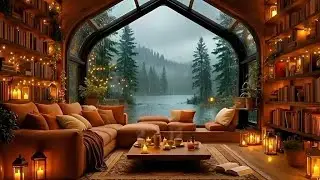Snowy Night Jazz Library ❄️ Ambience for Reading & Relaxing