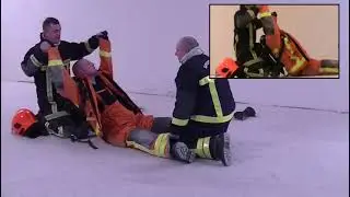 Déshabillage d’un sauveteur inconscient en EPI  vidéo sdis77