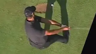 Tiger Woods Top View Slow Motion 타이거우즈 위어서 본 탑뷰 스윙 슬로우 모션