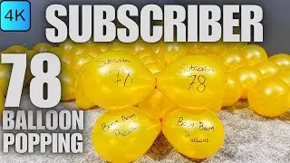 Golden Balloon Surprise Challenge: Popping 78 Mystery Subscribers!|pop the balloon or find love!