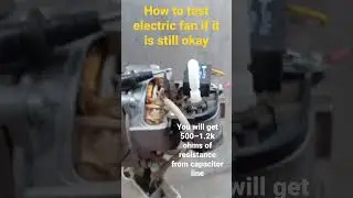 how to check electric fan if it is still okay using multimeter #viral  #video #foryou #repair #diy