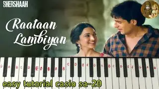 RAATA LAMBEYA SONG On sa-20 piano/Casio| I AM GOD GAMER 😉👍👍