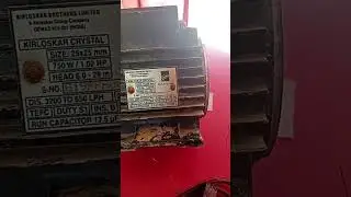 Kirloskar crystal 1.02hp motor winding data