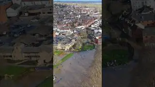 Drone view Flooding #flood #drone #dronevideo #travel #dji #river #aerialview #viralvideo
