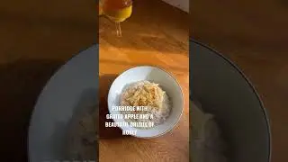 LOSE WEIGHT QUICKLY | Porridge with grated apple and honey