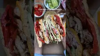 Chicken club sandwich 🥪 ( recipe in description)