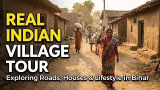 Real Indian Village Tour | Exploring Roads, Houses & Lifestyle in Bihar Village