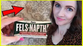 How to EASILY REMOVE FABRIC STAINS +  Blood Too!!! (Genius Laundry Hack) | Andrea Jean