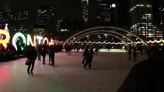 New Year in Toronto 2020 at Nathan Phillips Square Part 1 | Best of Toronto New Year celebration