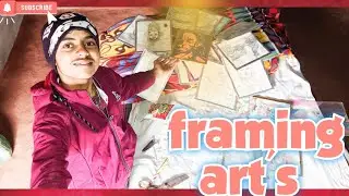 My drawing in the frame woow 😧😲😍❤️🥳 #hardwork #for #artist #aryanarts57 subscribe please ☺️☺️ good 👍