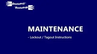 DT Maintenance Training LOTO